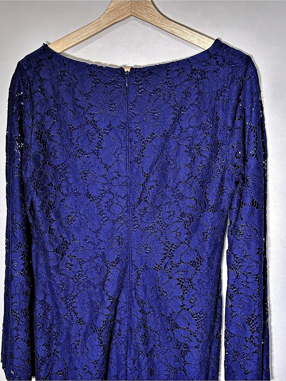 Lauren Ralph Lauren Cobalt Blue Floral Lace Sheath Dress Size 8 - Picture 5 of 15